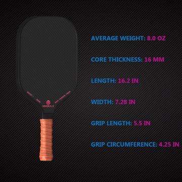 BOOST 1 Pickleball Paddle – Balanced Power, Control, and Spin with 3K Carbon Fiber